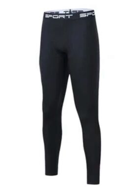 Cool max Mens Compression Pants Tights Running
Gym Legging Long Base Layer ...